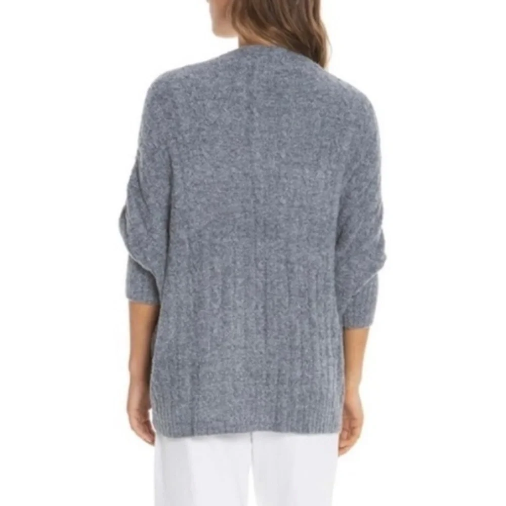 Barefoot Dreams CozyChic Lite Gray‎ Shrug Open Front Cardigan Size S/M